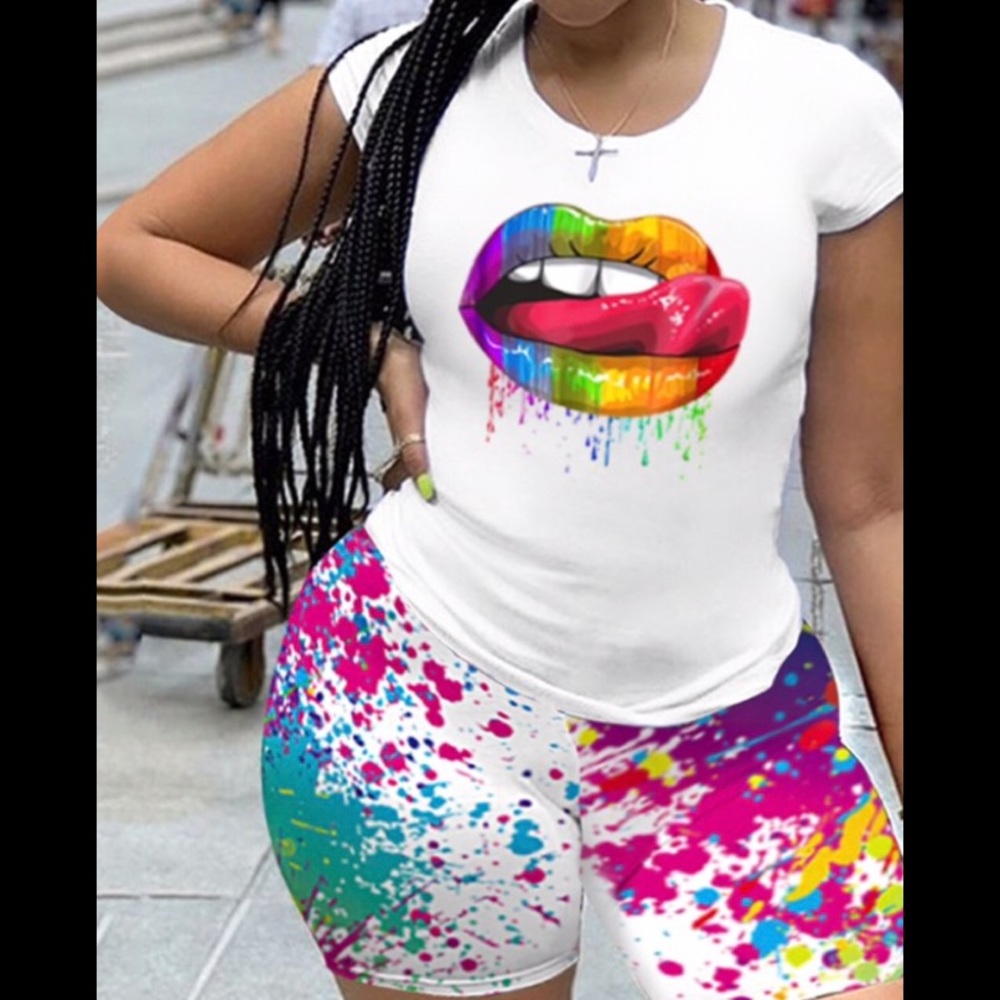 Plus size 2 piece lounge set
